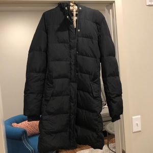 JCrew black long coat